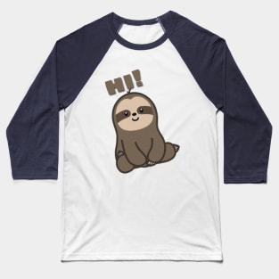 Happy Sloth Baseball T-Shirt